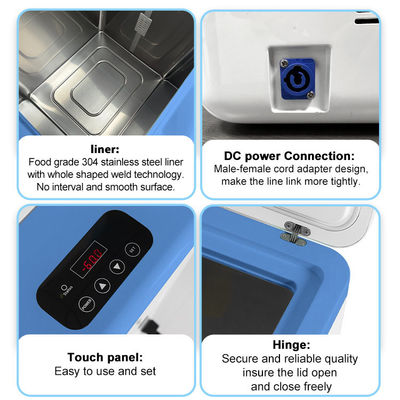 Sea Food Storage Fresh Compact Under Table Portable Freezer ABS 100V to 240V 12V/24V
