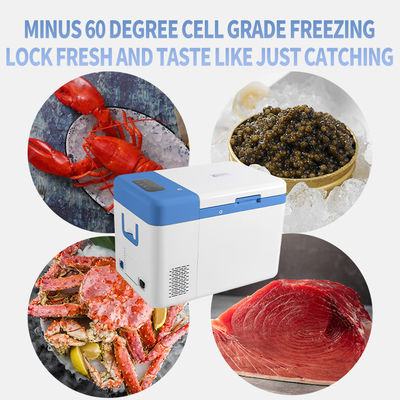 Refport -60 Deep Cooler 25L Capacity Portable Fridge for Car Using 12V DC Compact Freezer