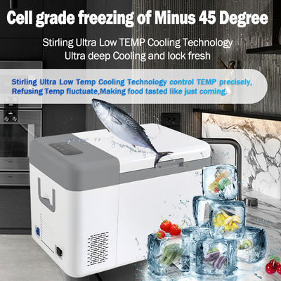OBM Supported 25L Stirling Cooler 12V/24V Portable Solar Freezer with HE Refrigerant