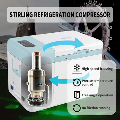 -86C Degree Temperature Range 25 Liters ULT Freezer with Free Piston Stirling Compresso